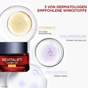 L’Oréal Paris Revitalift Laser X3 Dreifach-Power Anti-Age Pflege Tag LSF25 22