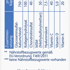 Doppelherz Aktiv Glucosamin 1500 + Kollagen + Hyaluron + Vitamin C Kapseln 10