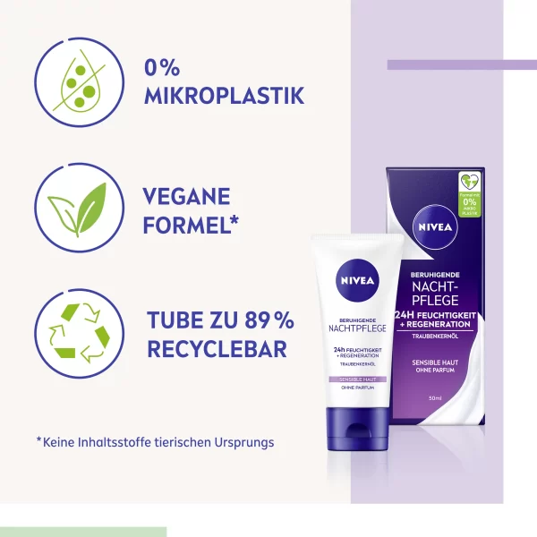 NIVEA Beruhigende Nachtpflege Sensible Haut 7