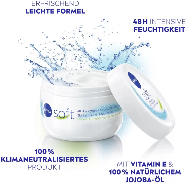 NIVEA Soft Creme Erfrischende Feuchtigkeitscreme 3
