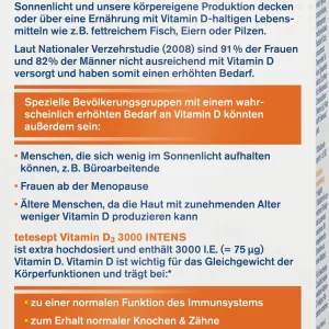Tetesept Vitamin D3 3000 INTENS Mini-Tabletten 12