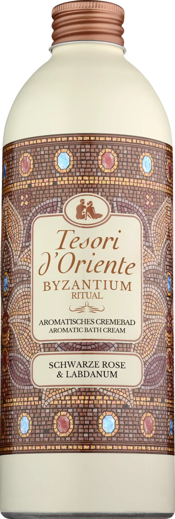 Tesori D’Oriente Aromatisches Cremebad BYZANTIUM Schwarze Rose & Labdanum 1
