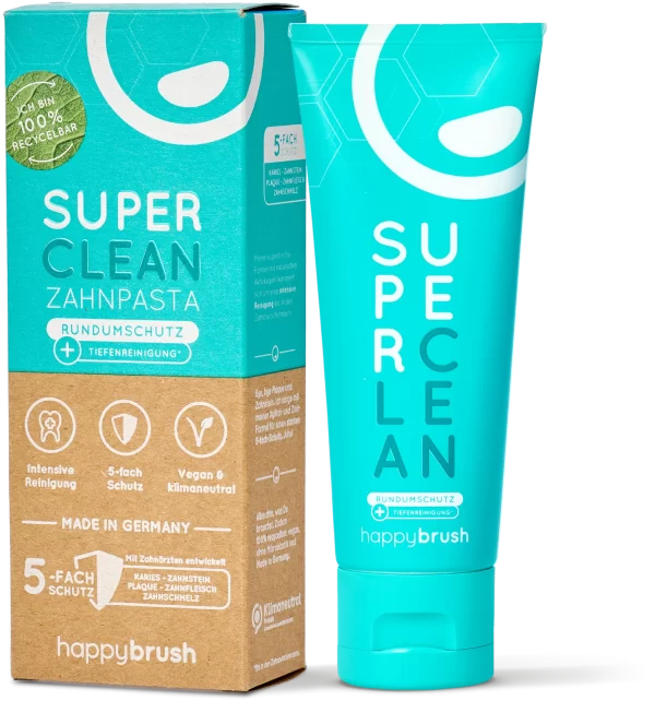 Happybrush SuperClean Zahnpasta 1