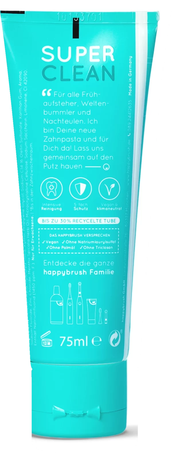 Happybrush SuperClean Zahnpasta 4