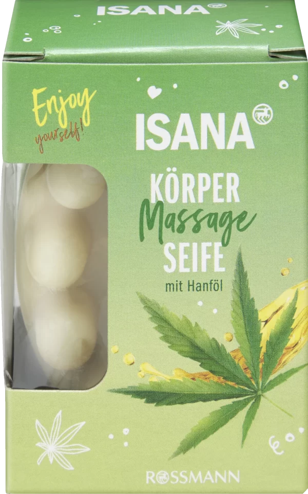 ISANA Körper Massageseife Hanf 1