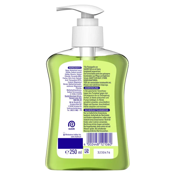 Sagrotan Flüssige Handseife Grüner Apfel & Jasminblüte 3