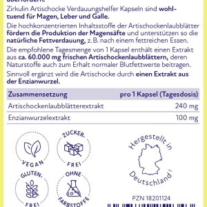 Zirkulin Artischocke Verdauungshelfer Hochdosiert 10