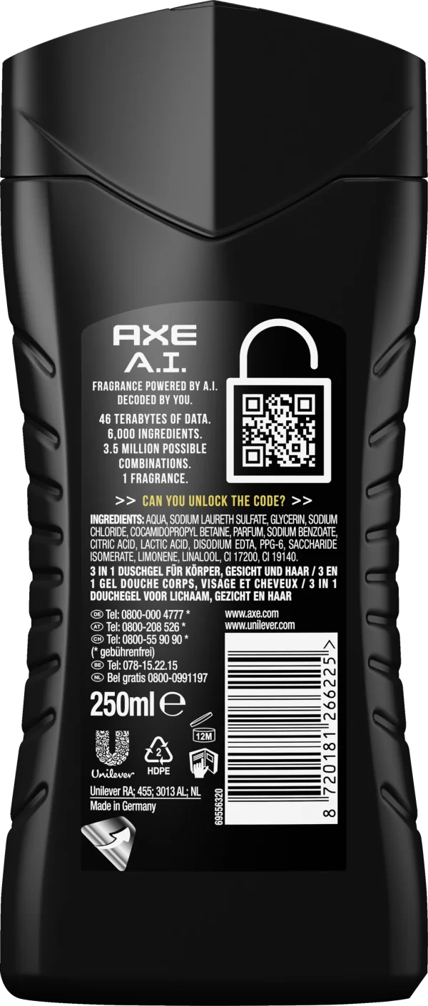 Axe Duschgel A.I. Intense 3