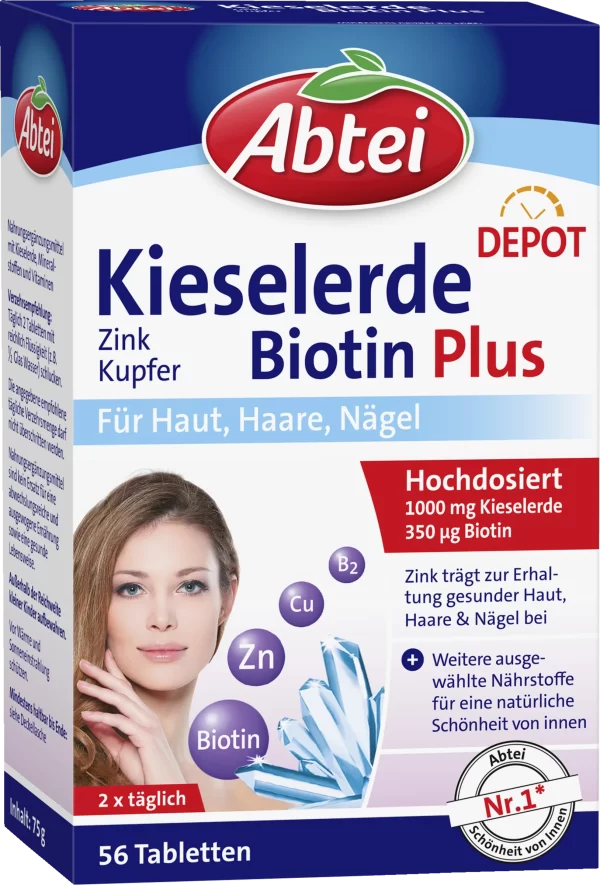 Abtei Kieselerde Biotin Plus 1