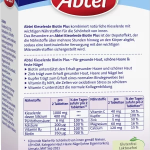 Abtei Kieselerde Biotin Plus 12