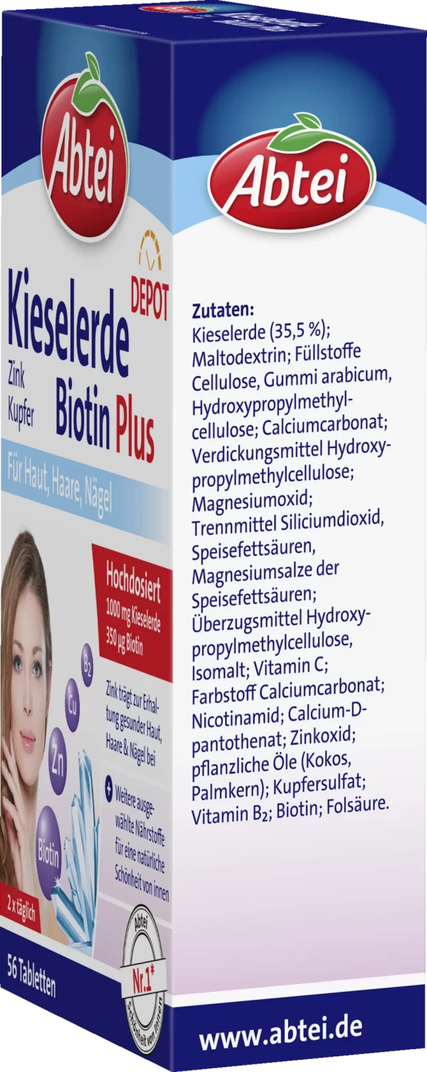 Abtei Kieselerde Biotin Plus 3