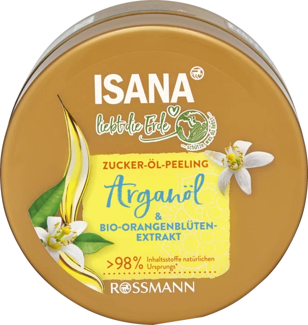 ISANA Liebt Die Erde Zucker-Öl-Peeling Arganöl 1